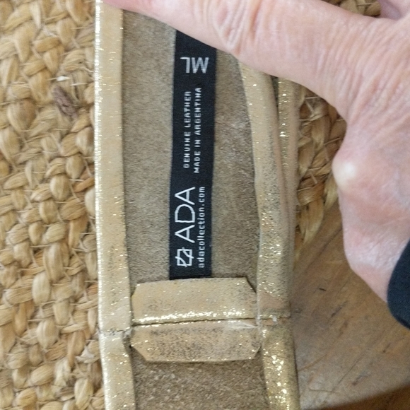 Anthropologie glam gold metallic leather wrap belt - Picture 7 of 7